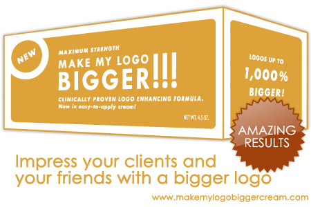 Make My Logo Bigger Cream